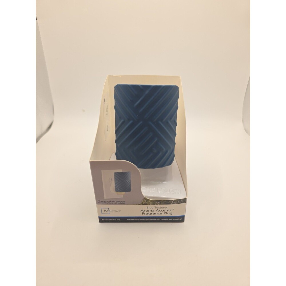 1 Mainstays BLUE TEXTURED Aroma Accents Fragrance Plug Holder